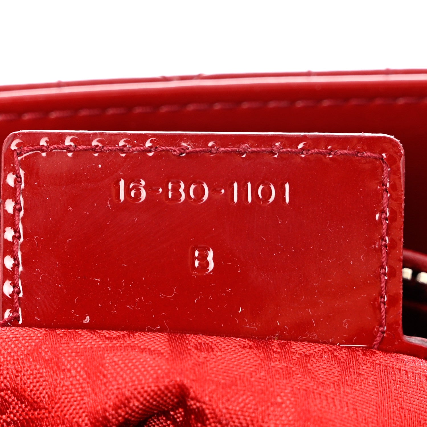 Christian Dior Patent Cannage Medium Lady Dior Red 7 of 10