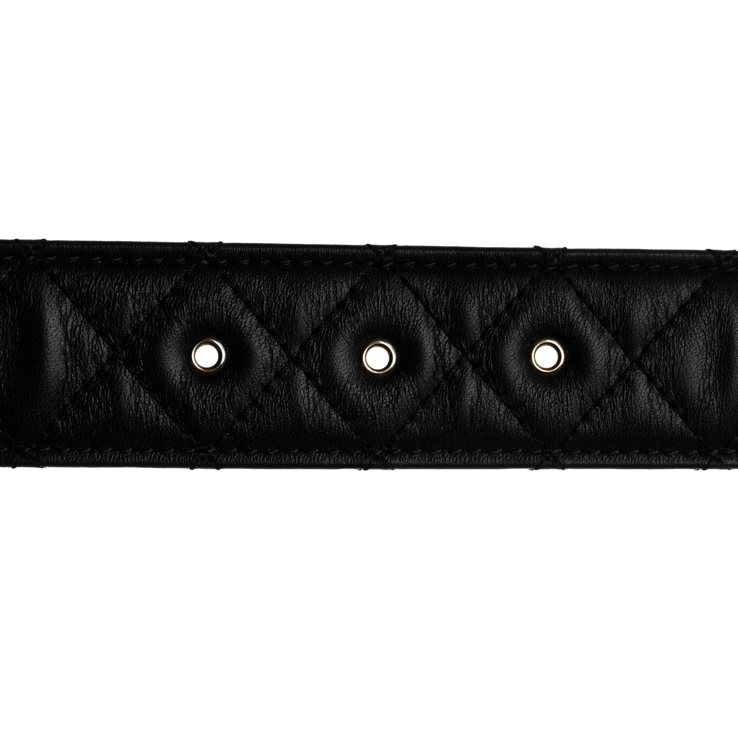 Chanel Calfskin Quilted CC Chain Belt 75/30 Black 3 of 9