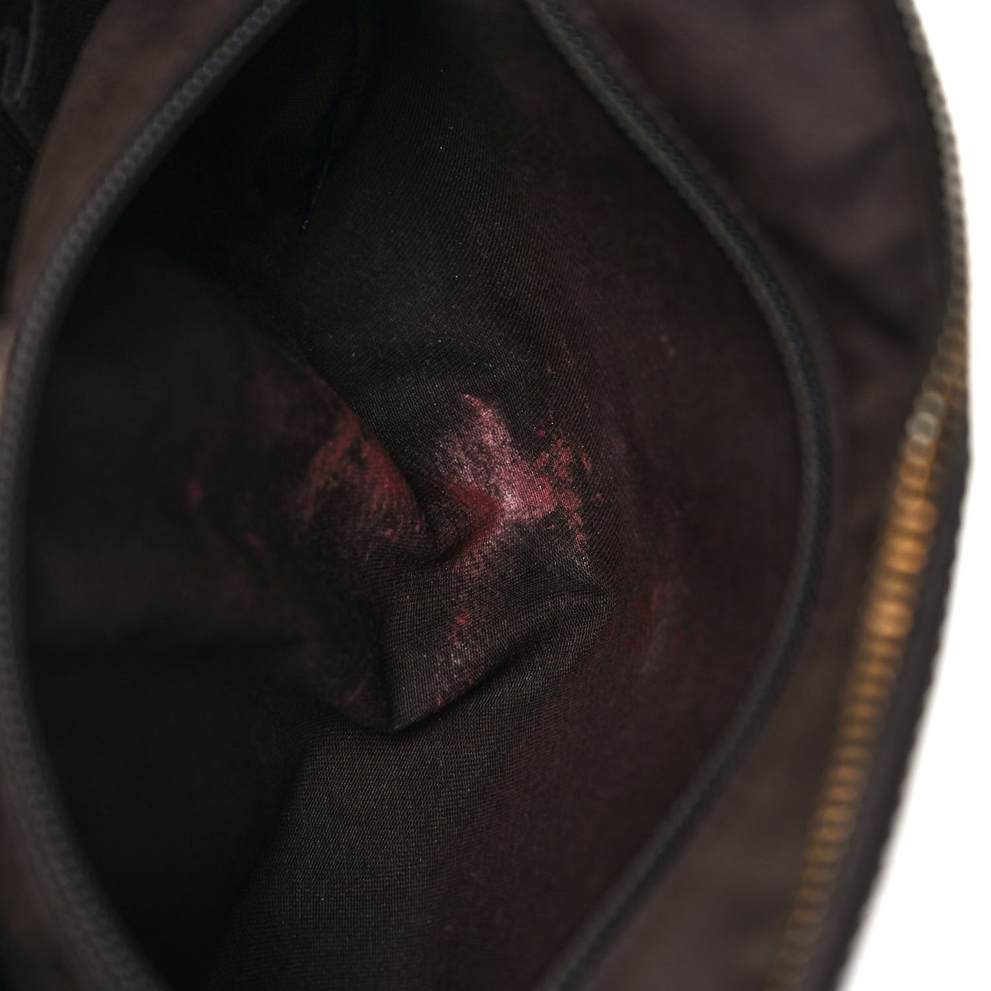 Monogram Web Medium Half Moon Hobo Dark Brown