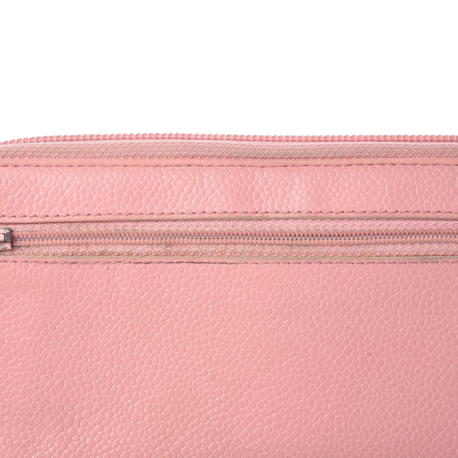 Chanel Caviar CC Timeless Large Zip Around Wallet Pink 10 of 15