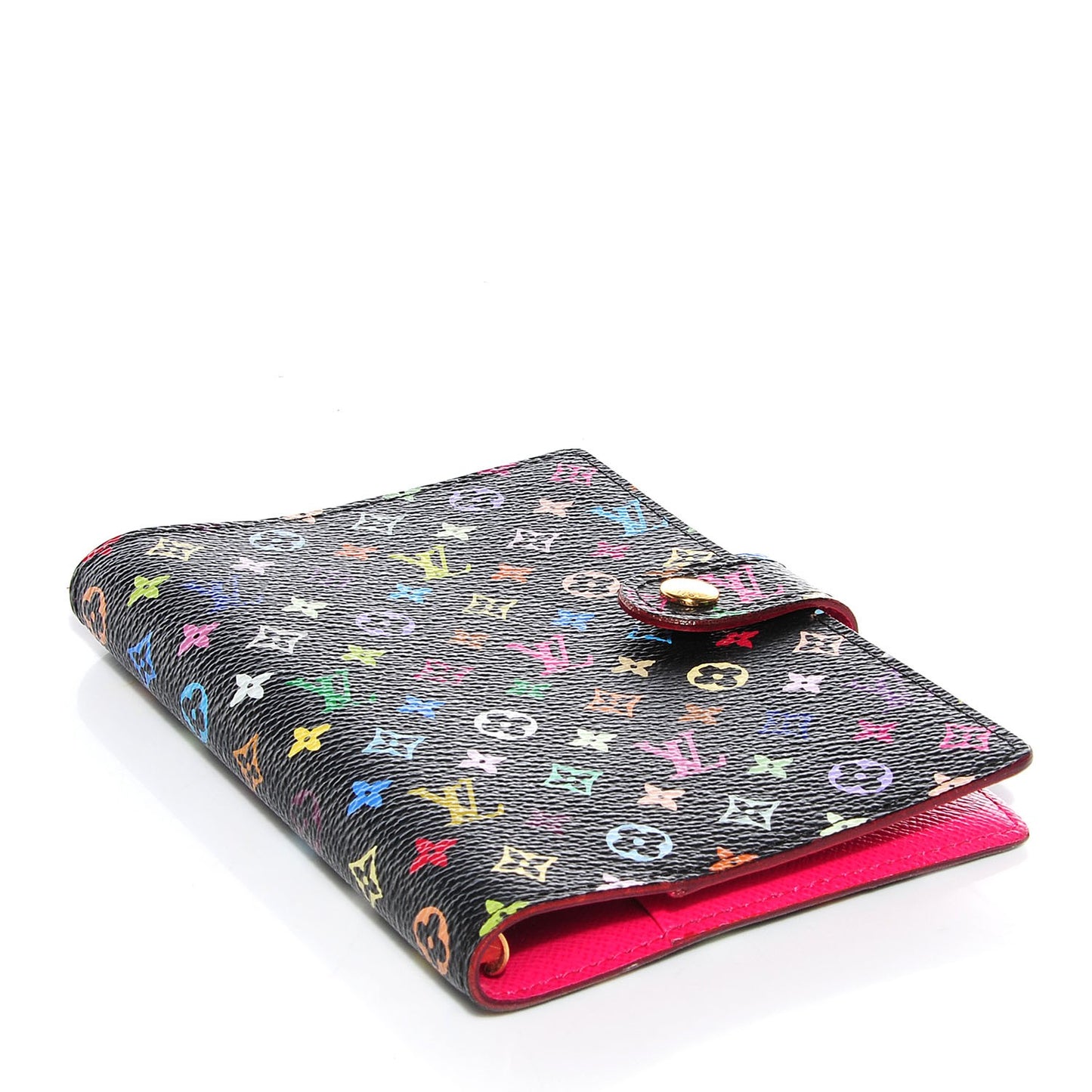Monogram Multicolor Small Ring Agenda Cover Black Grenade