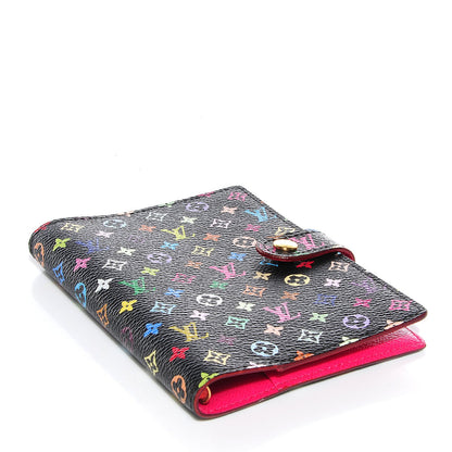 Louis Vuitton Monogram Multicolor Small Ring Agenda Cover Black Grenade 4 of 7