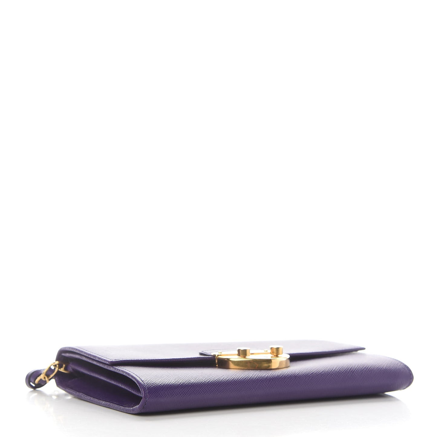 Saffiano Lux Sound Wallet On Chain Viola