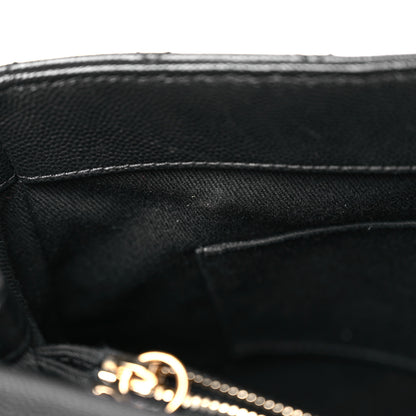 Chanel Caviar Lizard Quilted Medium Coco Handle Flap Black 13 of 16