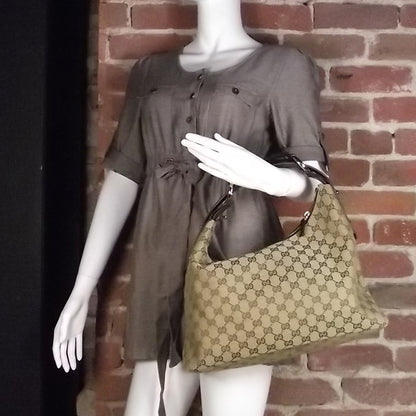 Gucci Monogram Medium Horsebit Chain Hobo 2 of 9