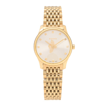Gucci Stainless Steel 29mm G-Timeless Bee Quartz Watch Gold 1 of 5
