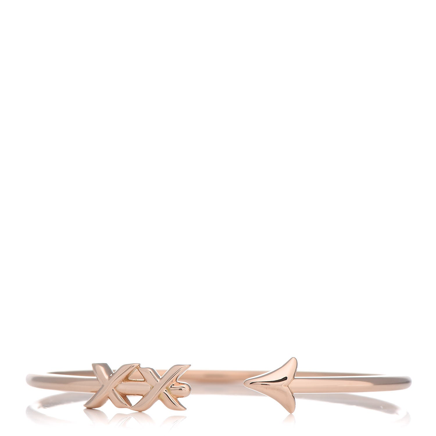 Tiffany 18K Rose Gold Paloma's Graffiti Arrow Cuff Bracelet 1 of 4