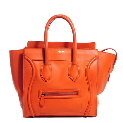 Celine Smooth Calfskin Mini Luggage Orange 1 of 8