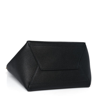 Celine Soft Grained Calfskin Sangle Bucket Bag Black 4 of 9