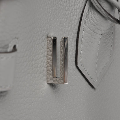Hermes Togo Birkin 30 Gris Mouette 17 of 23