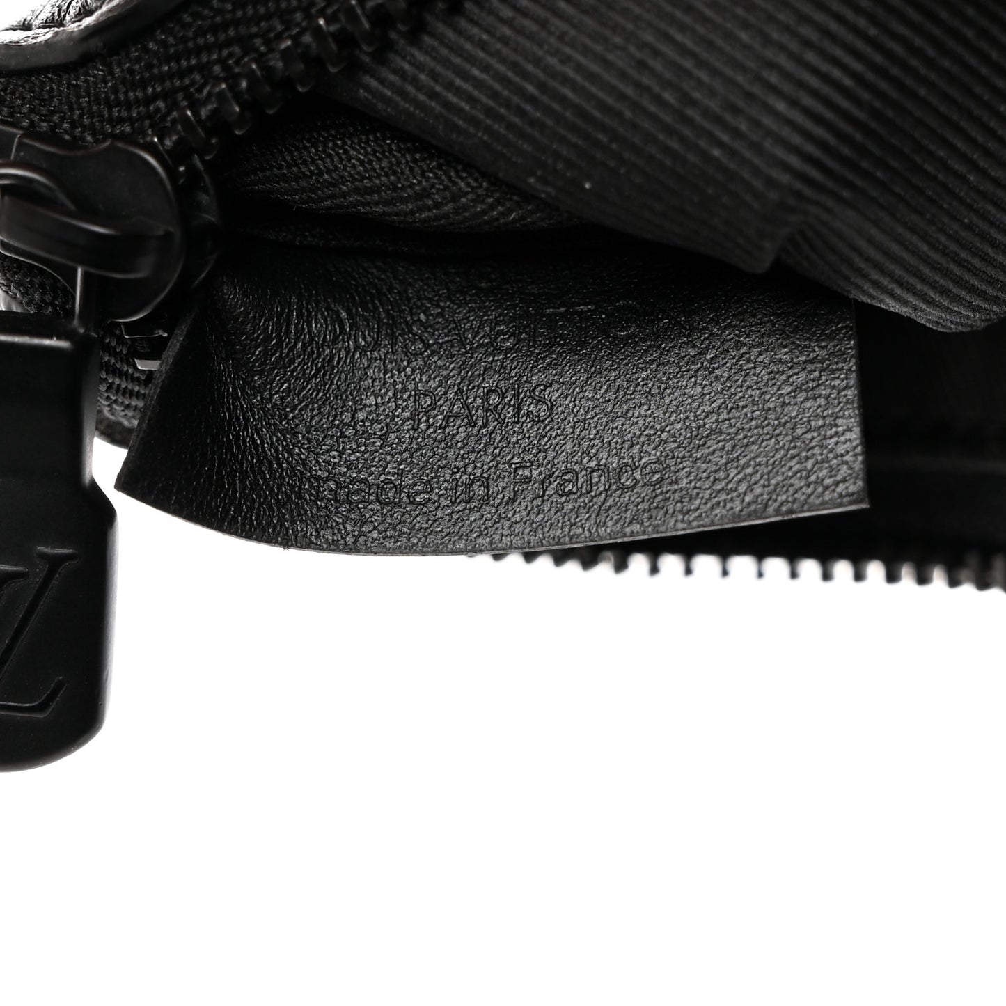 Calfskin Monogram Shadow Key Pouch Black