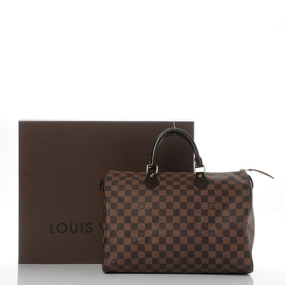Louis Vuitton Damier Ebene Speedy 35 9 of 9
