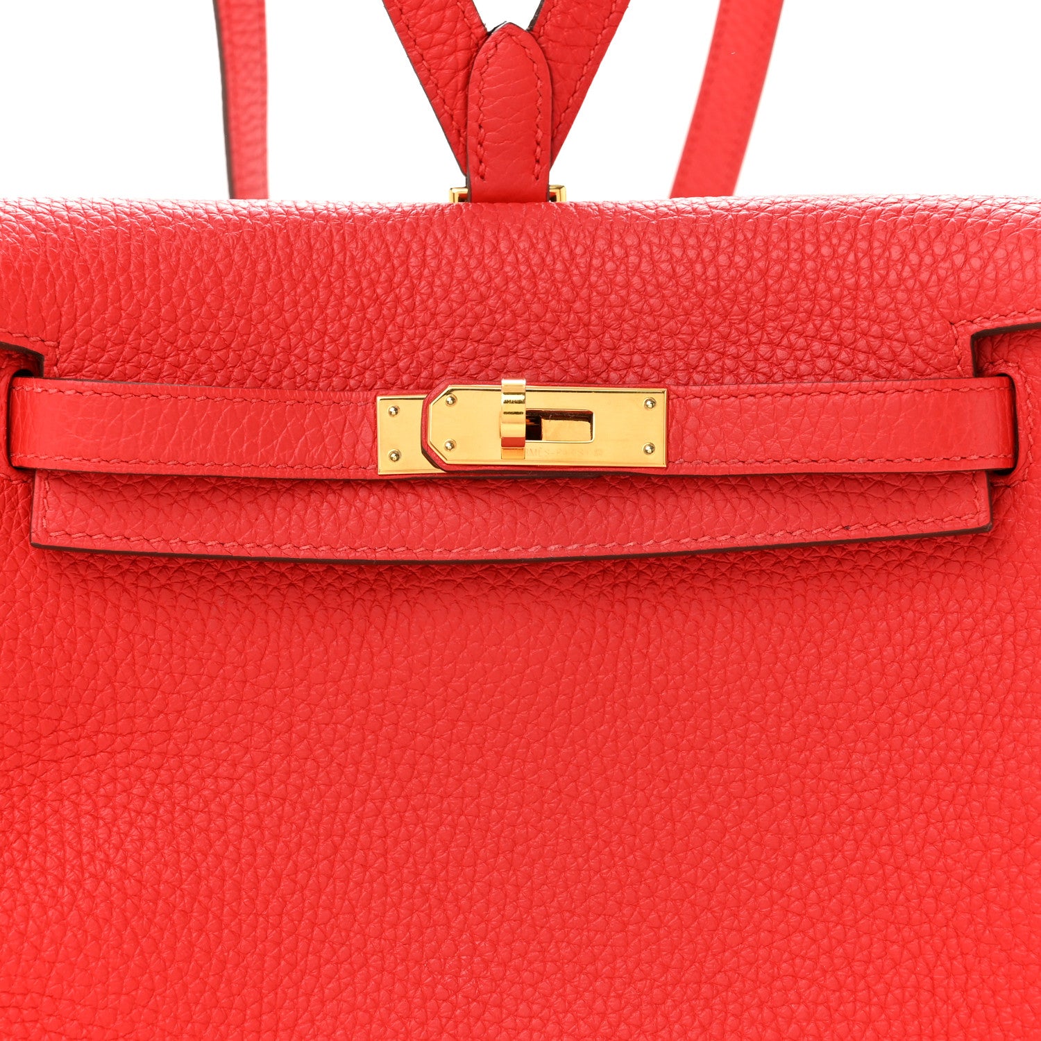 Hermes Taurillon Clemence Kelly Ado Backpack Rouge De Coeur 8 of 12