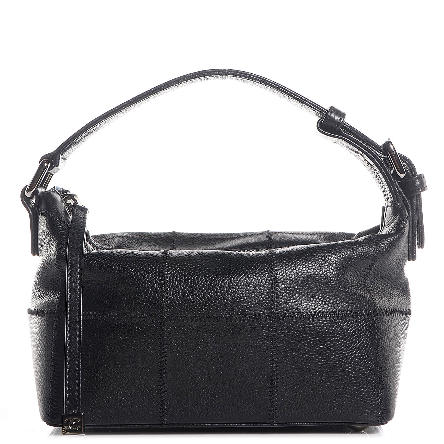 Chanel Caviar Square Stitched Shoulder Bag Black 1 of 7