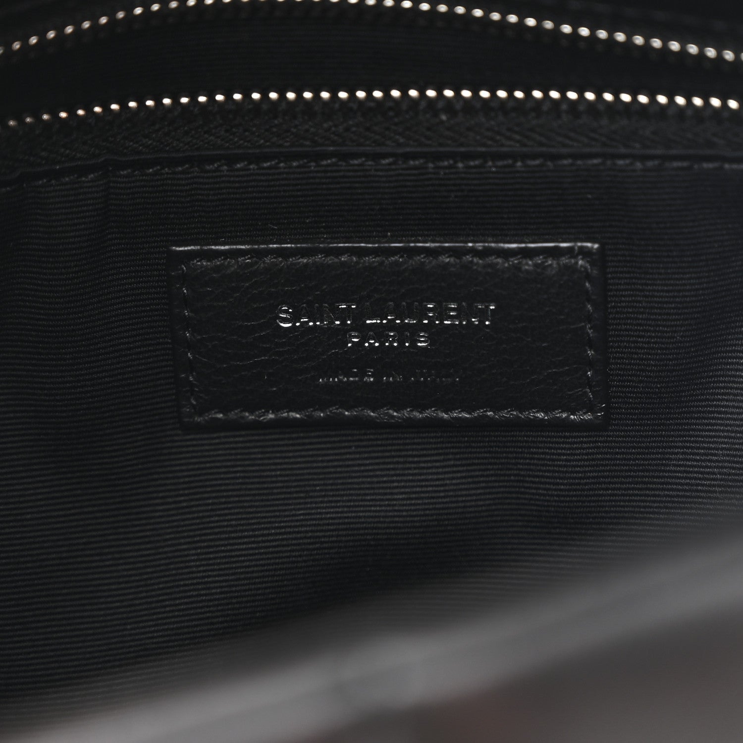 Saint Laurent Lambskin Quilted Small Loulou Puffer Monogram Chain Satchel Black 6 of 10