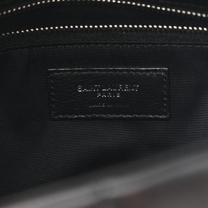 Saint Laurent Lambskin Quilted Small Loulou Puffer Monogram Chain Satchel Black 6 of 10