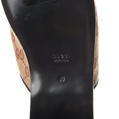 Gucci X MLB Monogram NY Yankees Embroidered Womens GG Slippers 40 Beige Ruggine 6 of 10