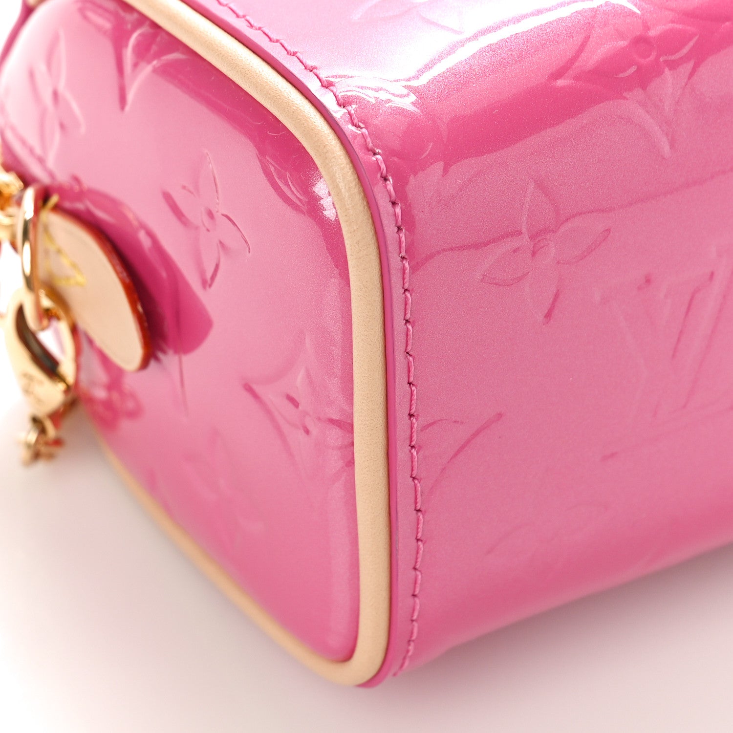 Louis Vuitton Vernis Monogram Nano Speedy Neon Pink 8 of 10