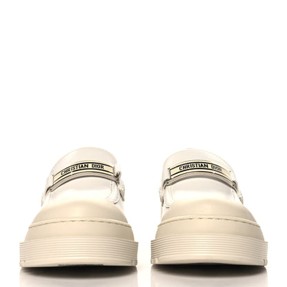 Christian Dior Brushed Calfskin Dior Code Lug Sole Platform 35mm Loafers 37 White 3 of 9