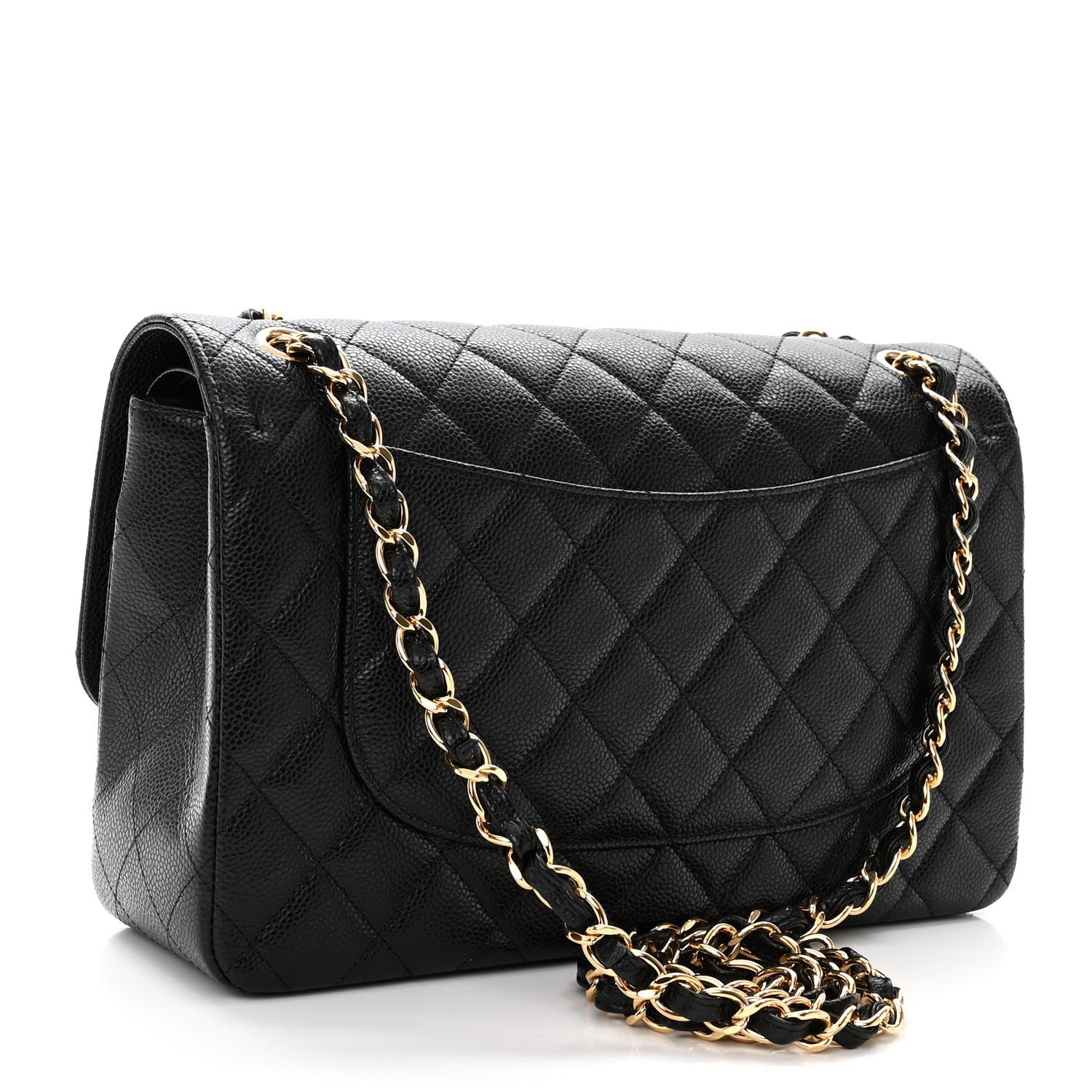 Chanel Caviar Quilted Jumbo Double Flap Black 3 of 10