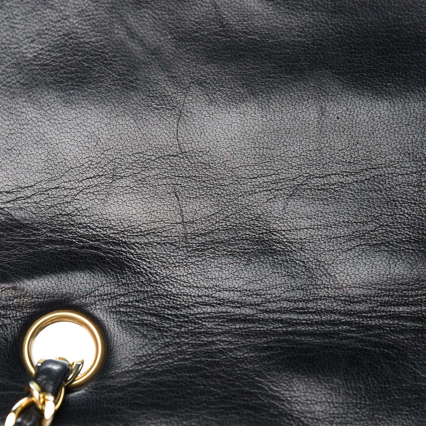 Lambskin Quilted Medium Single Flap Black
