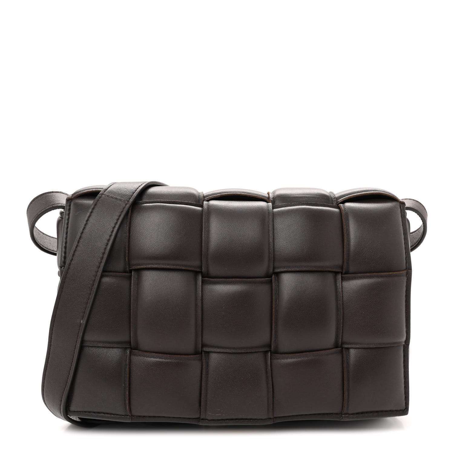 Bottega Veneta Nappa Maxi Intrecciato Padded Cassette Crossbody Bag Fondente 1 of 12