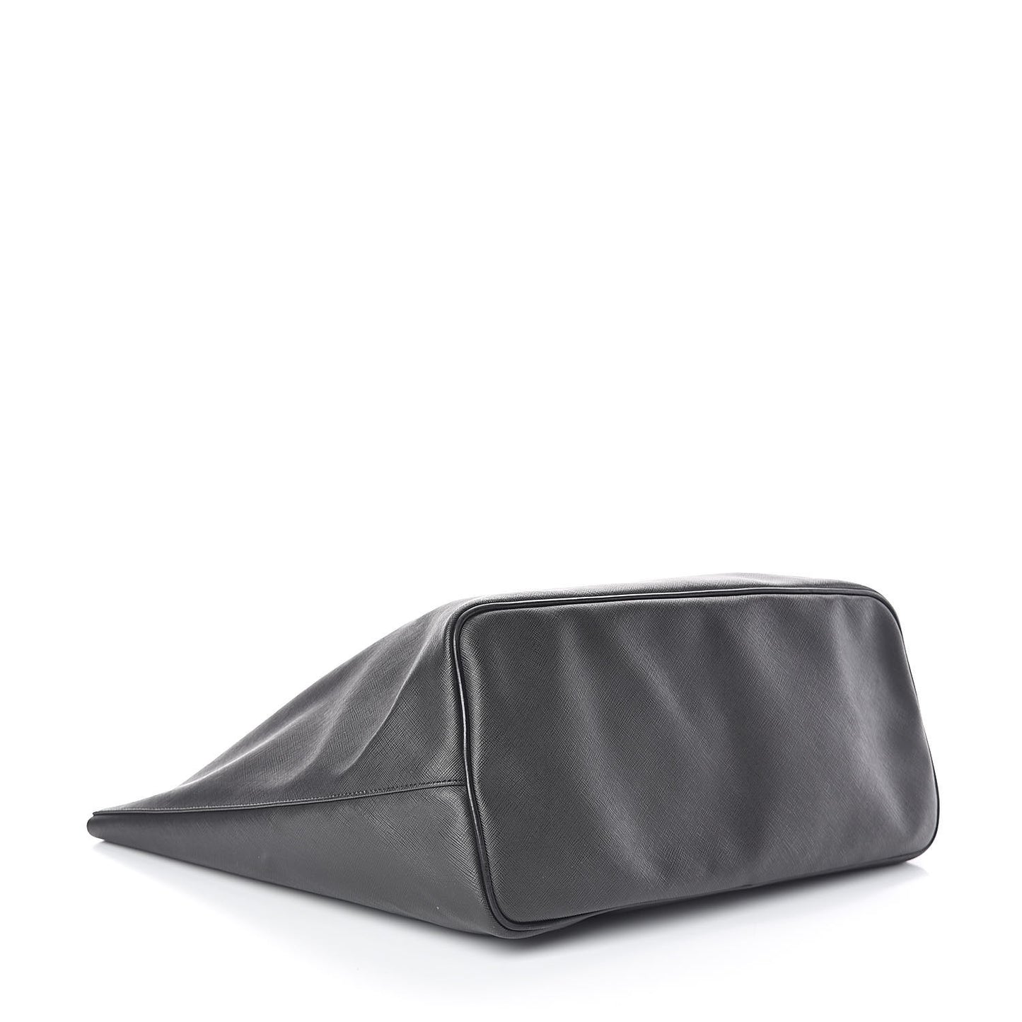 Textured Coated Canvas Rottweiler Pint Large Antigona Tote Black