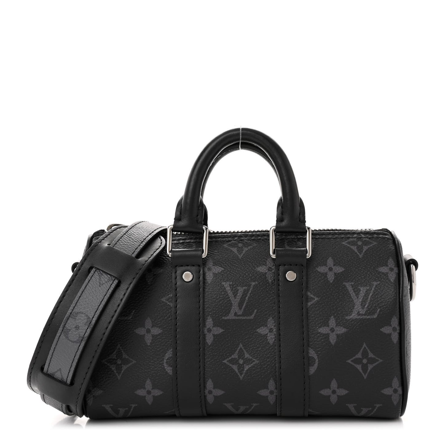 Reverse Monogram Eclipse Keepall XS Black