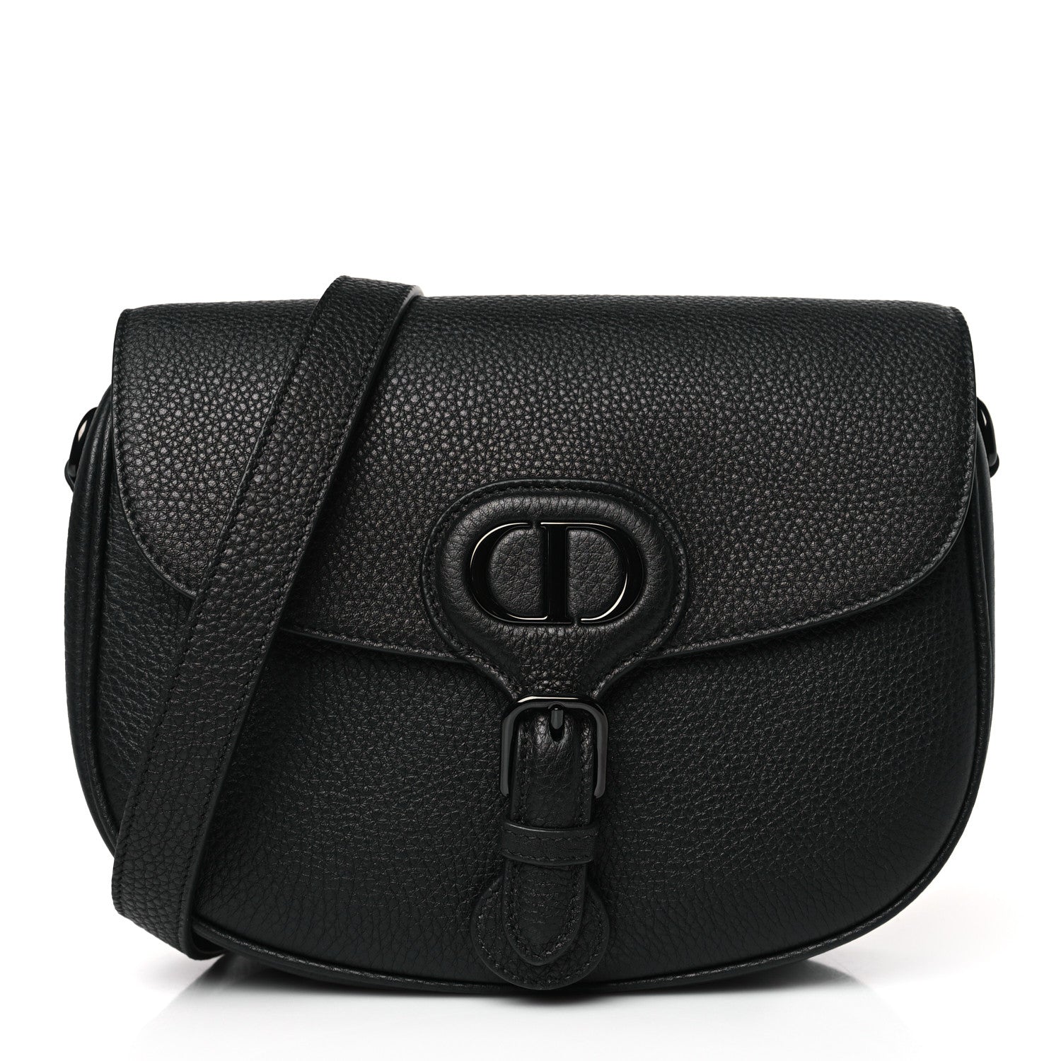 Christian Dior Grained Calfskin Medium Bobby Flap Black 1 of 8