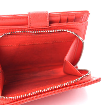 Christian Dior Lambskin Cannage Lady Dior Card Holder Red 6 of 12