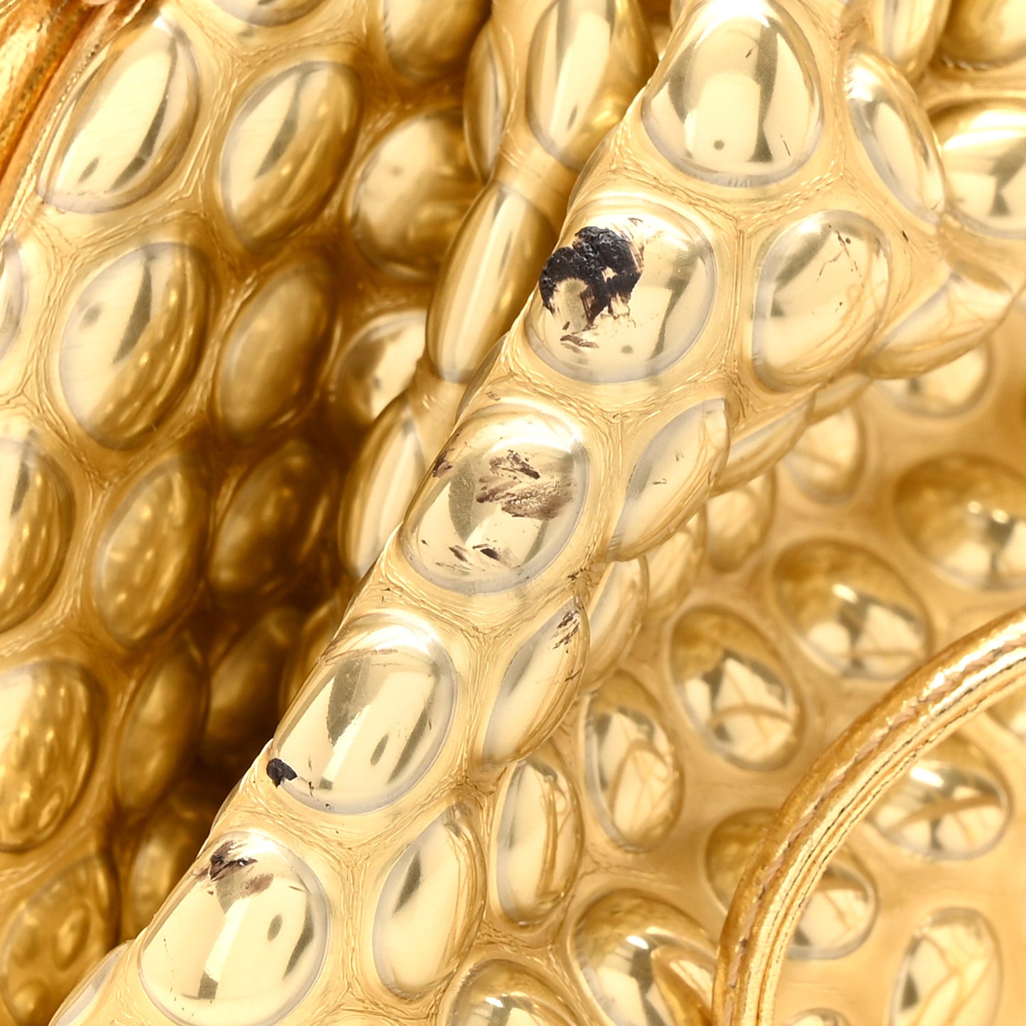 Metallic Fabric Bubble Wrap The Mini Pouch Gold