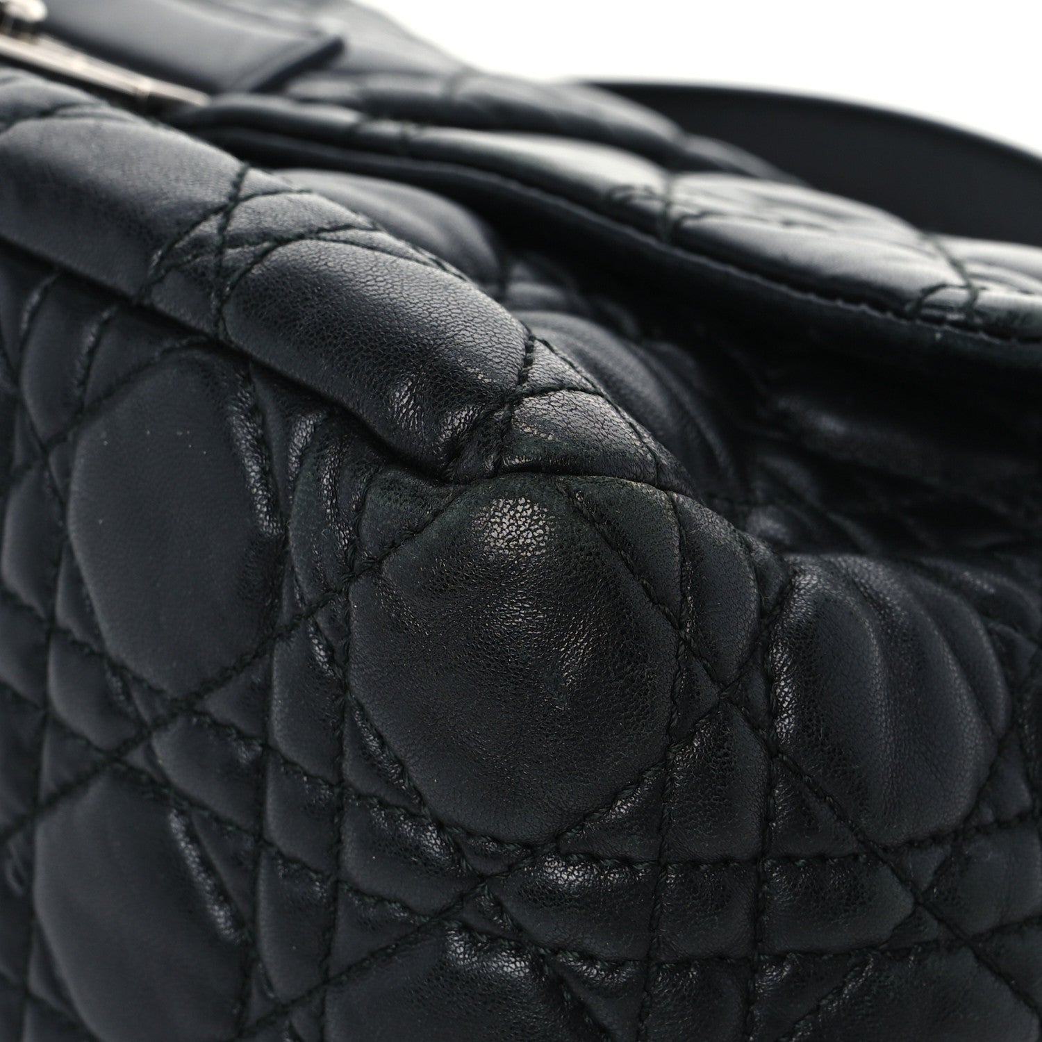 Christian Dior Lambskin Cannage Medium New Lock Flap Black 8 of 9