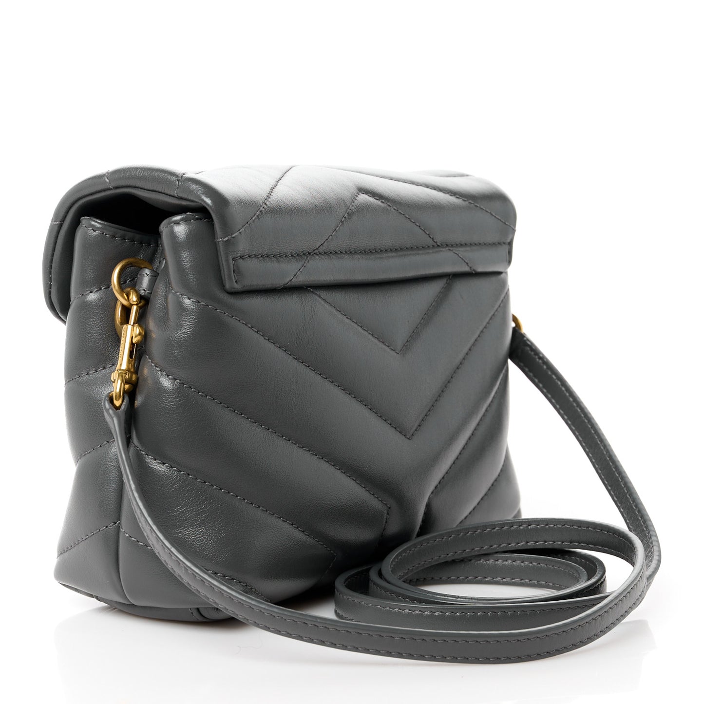 Calfskin Y Quilted Monogram Toy Loulou Crossbody Bag Storm