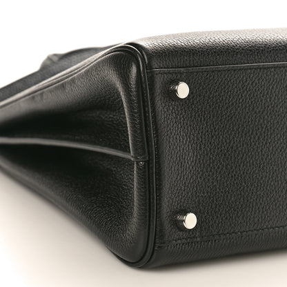 Gucci Grainy Calfskin Medium Zumi Top Handle Bag Black 10 of 12