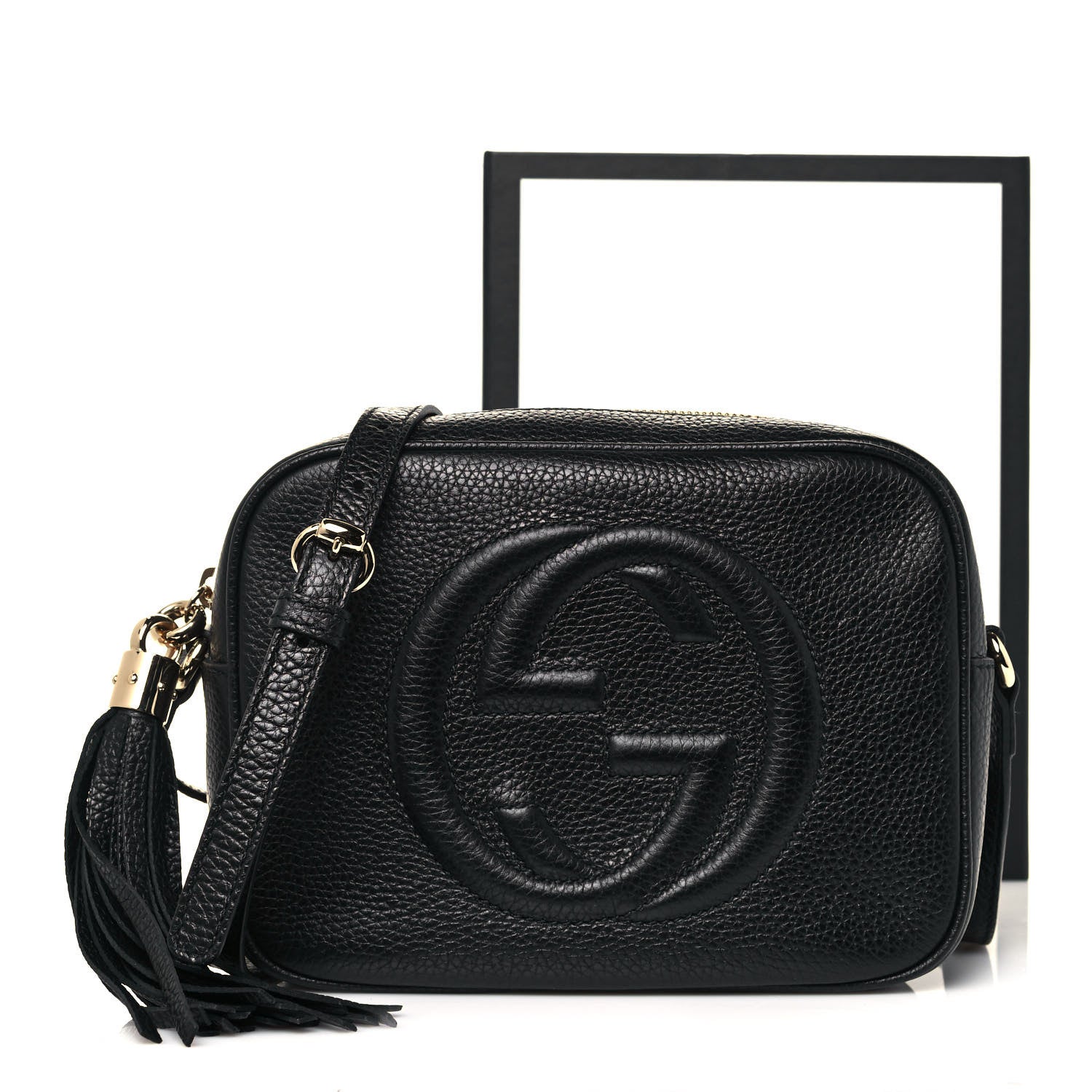 Gucci Pebbled Calfskin Small Soho Disco Bag Black 13 of 13