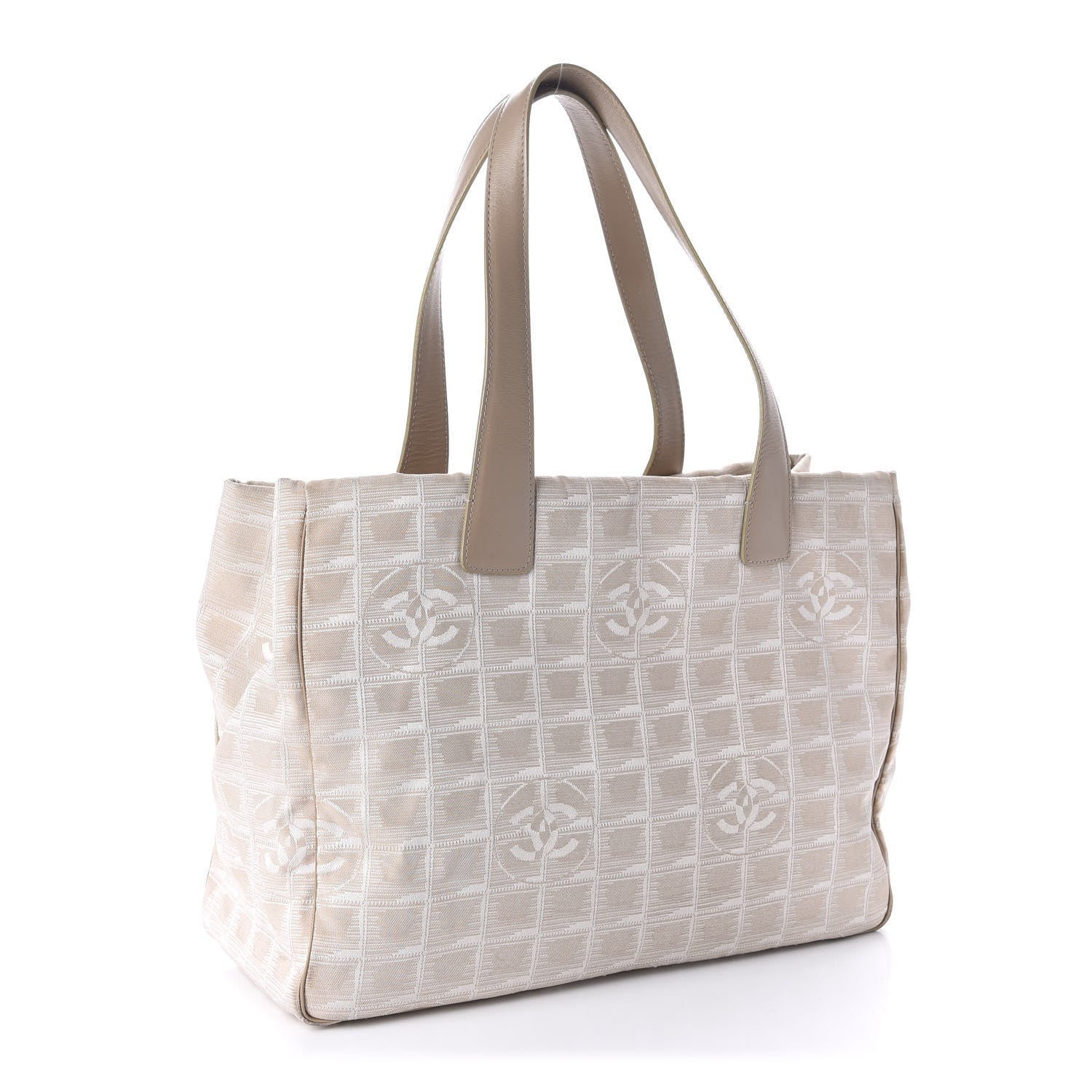 Chanel Nylon Medium Travel Tote Beige 3 of 16