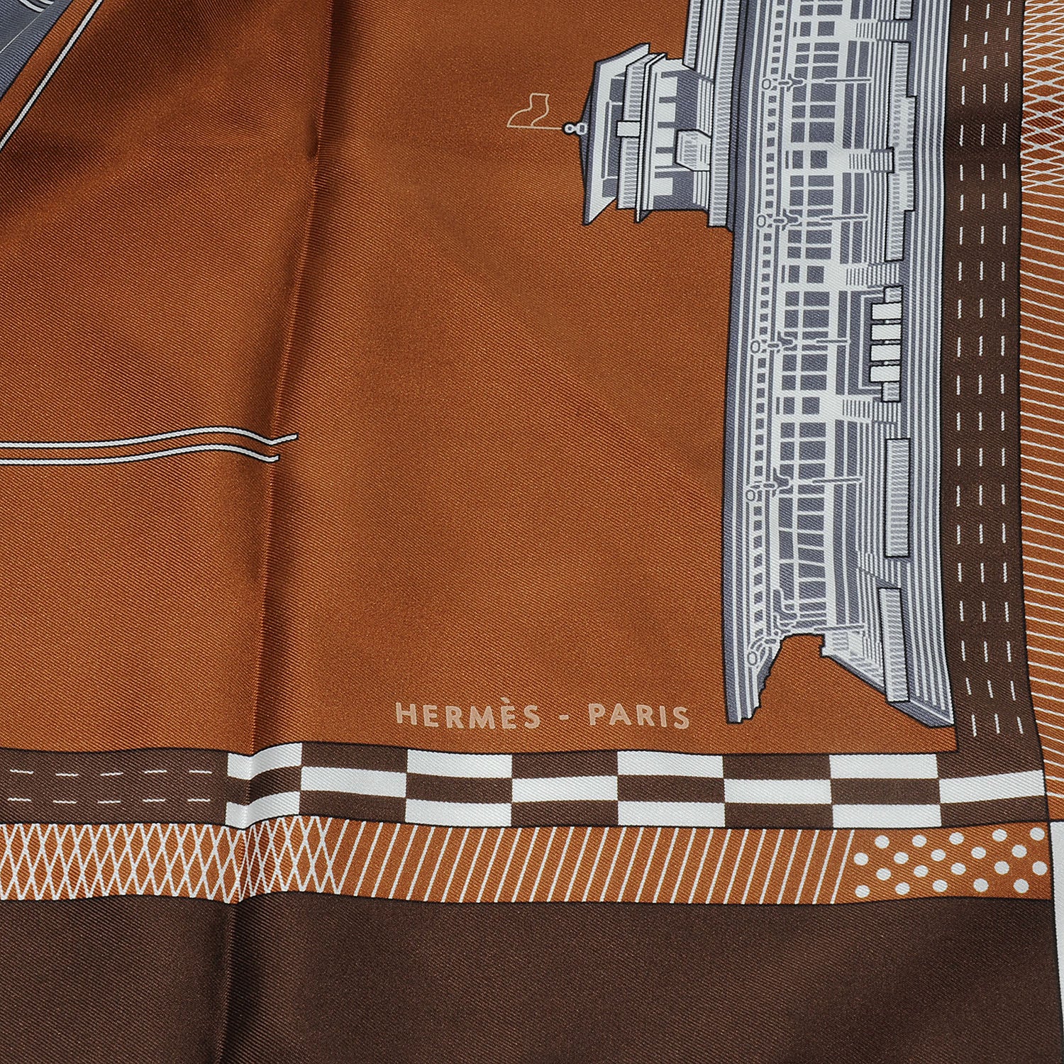 Hermes Silk Cheval De Courses Scarf 90 6 of 8