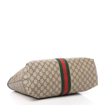 Gucci GG Supreme Monogram Medium Ophidia Shopping Tote Brown 4 of 10