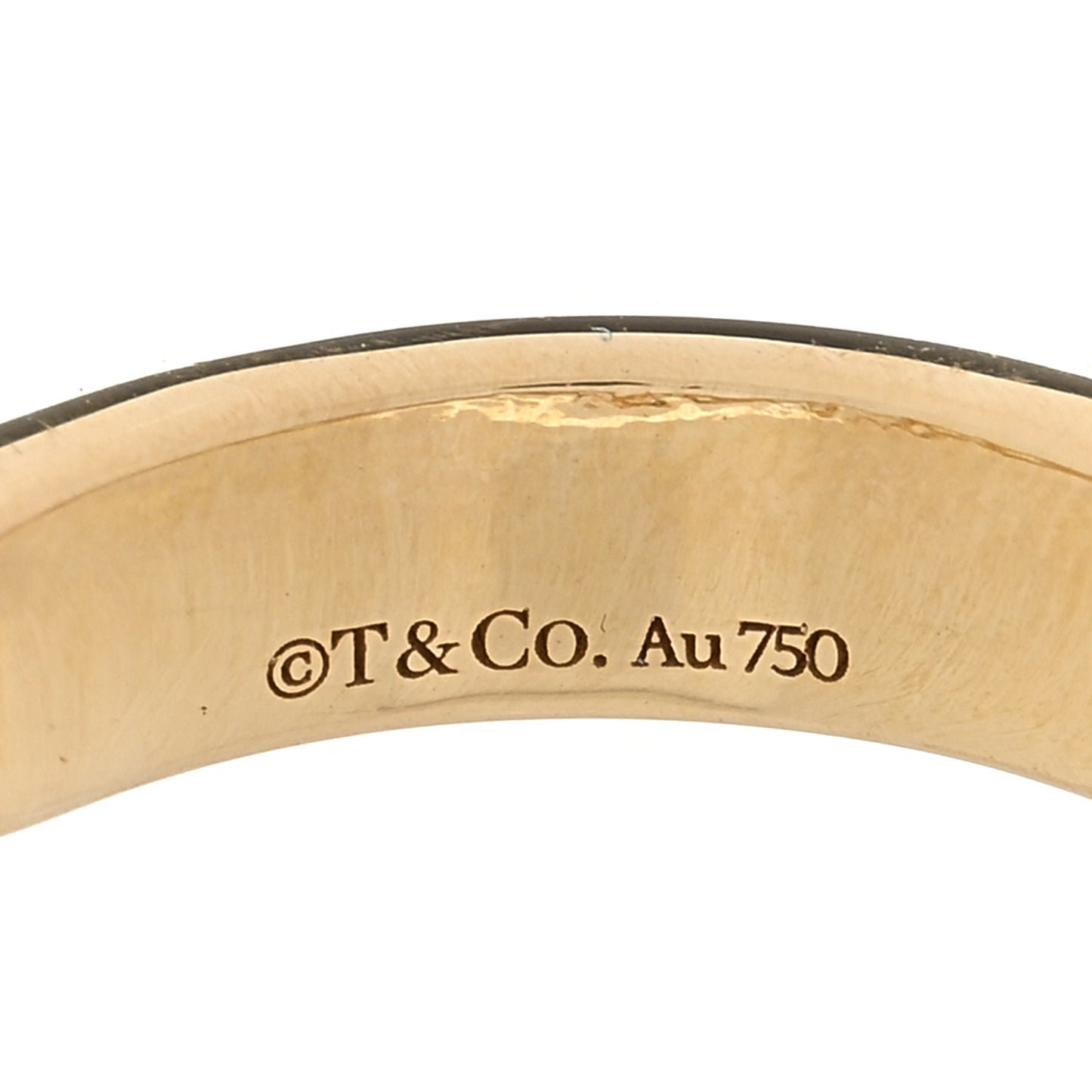 18K Yellow Gold Diamond Micro Link Ring 46 3.75