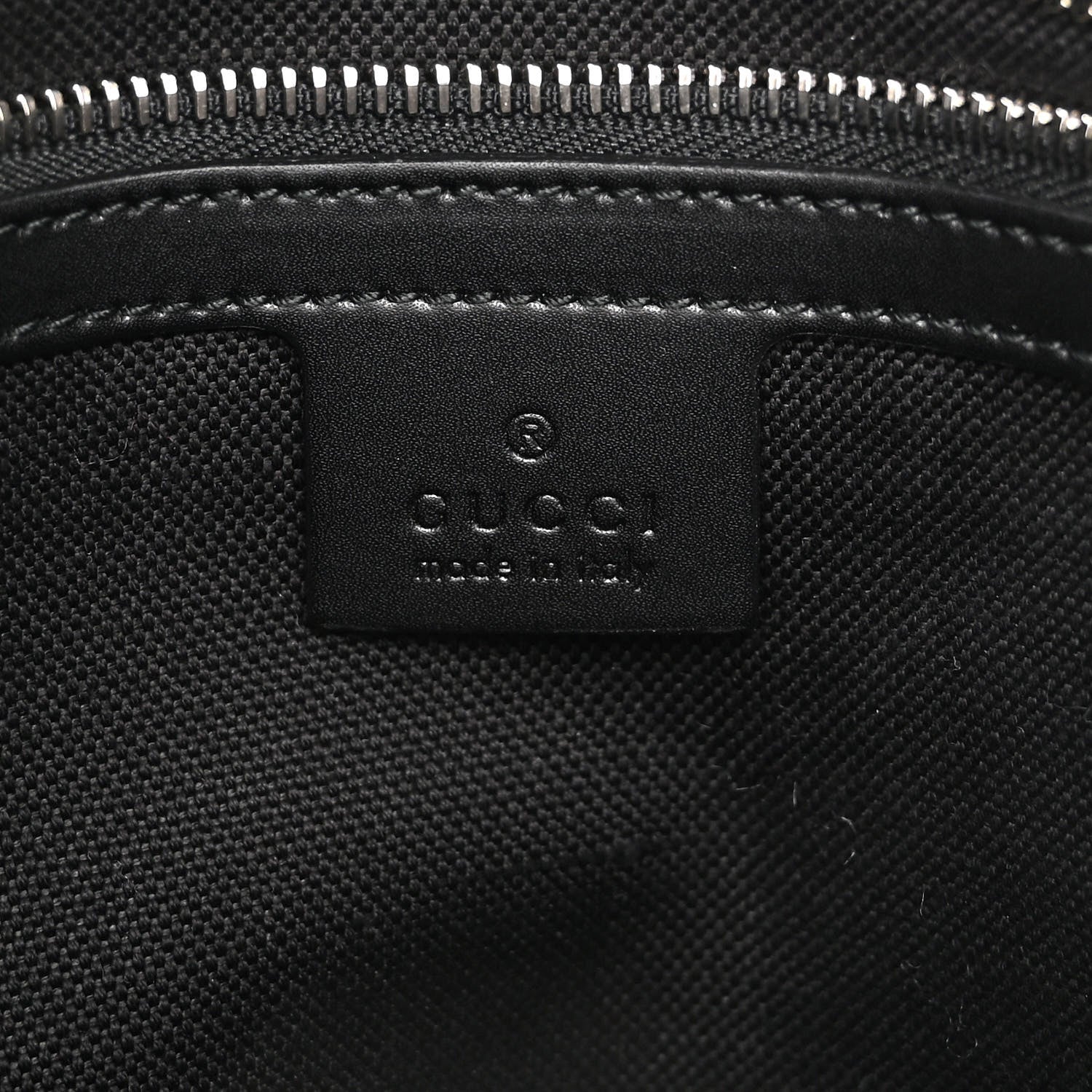 Gucci GG Supreme Monogram Appia Calfskin Web Flat Messenger Bag Black Grey 6 of 10