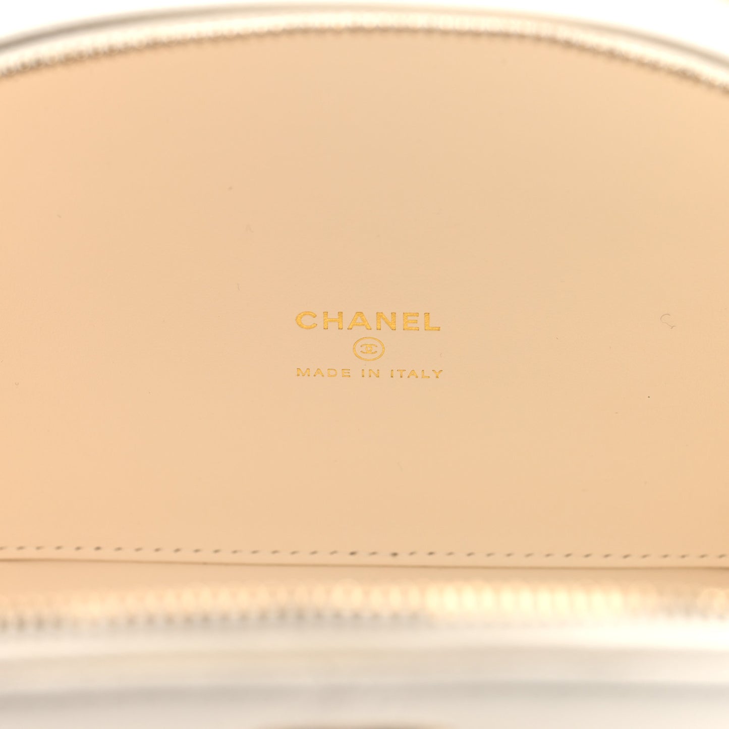 Grained Calfskin Quilted Top Handle Chain Clutch White