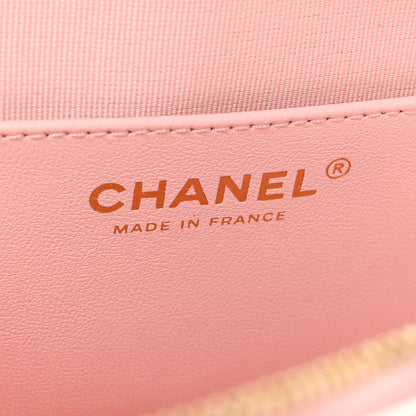 Chanel Lambskin Quilted Large CC In Love Heart Bag Light Pink 6 of 11