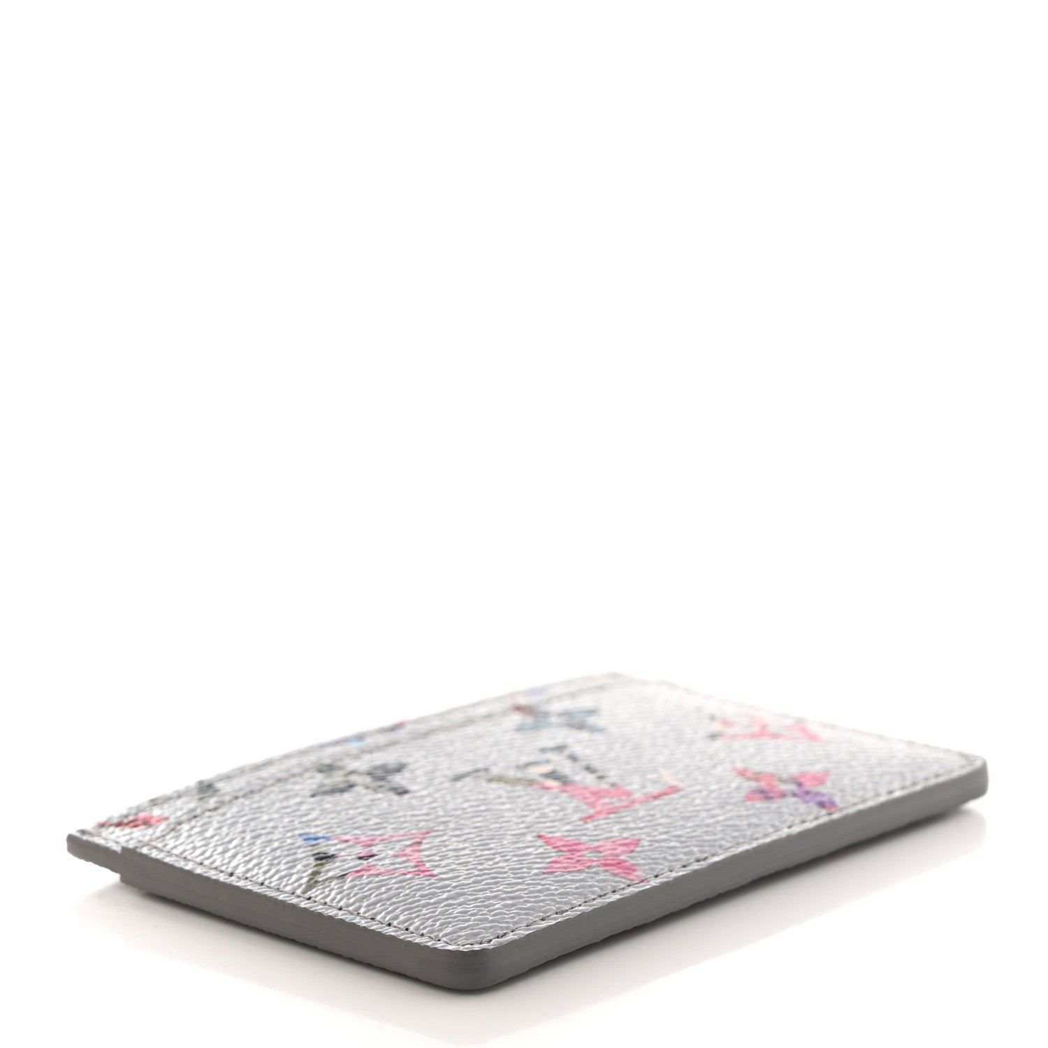 Louis Vuitton Metallic Monogram LV Garden Card Holder Silver 4 of 7