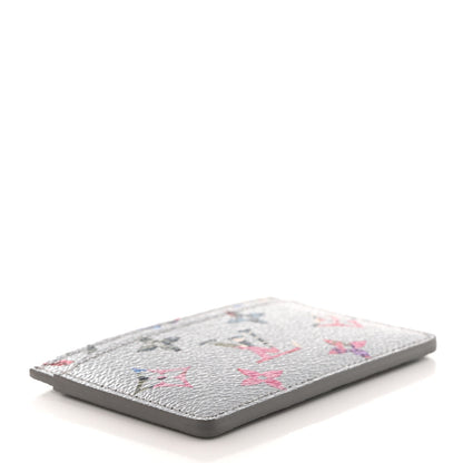 Louis Vuitton Metallic Monogram LV Garden Card Holder Silver 4 of 7