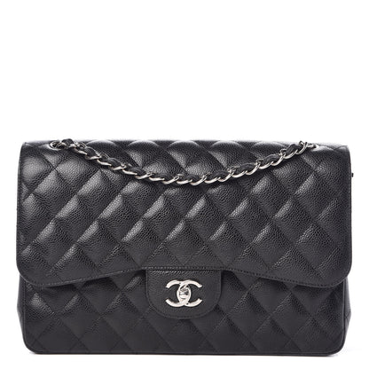 Chanel Caviar Quilted Jumbo Double Flap Black 1 of 9