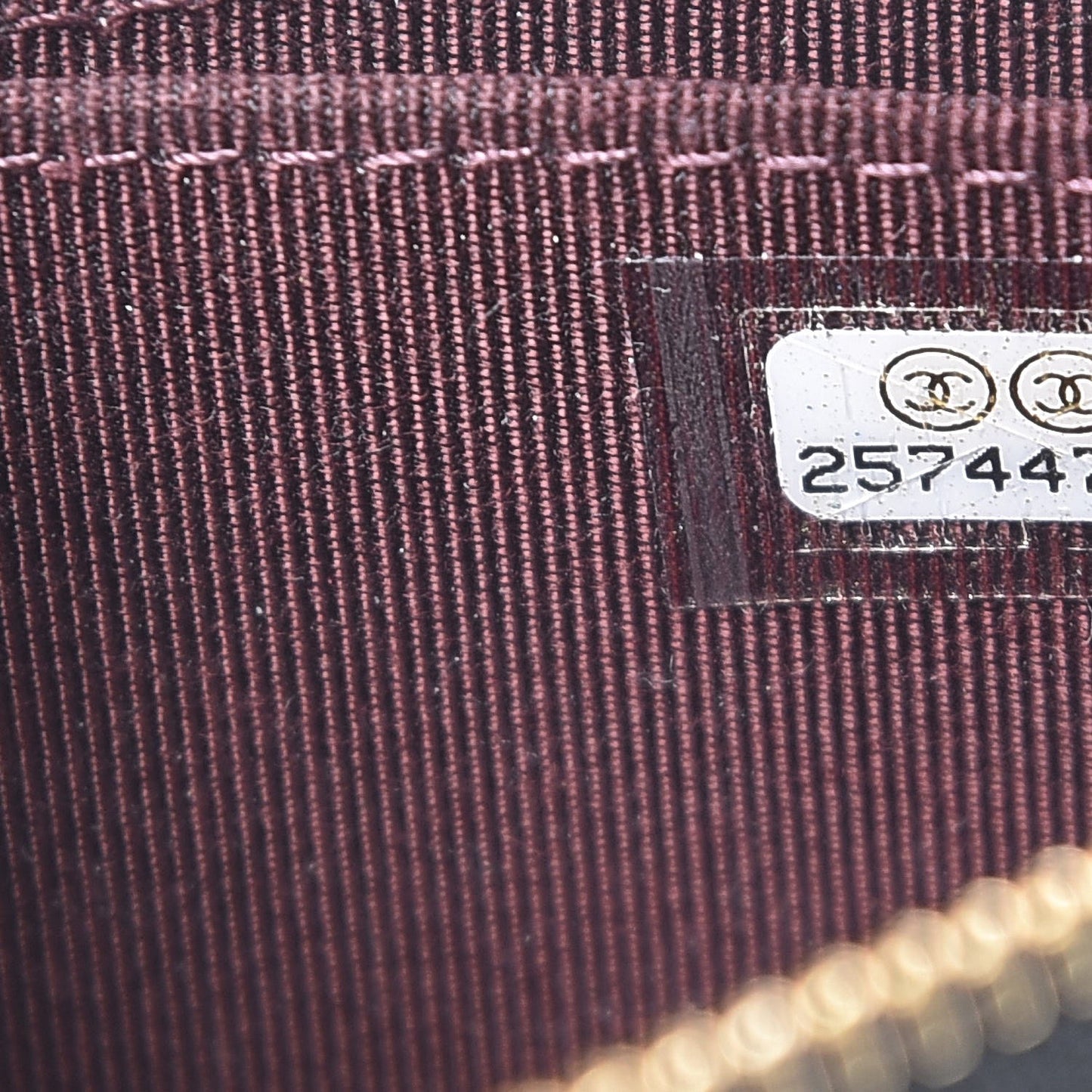 Caviar Quilted Zip Coin Purse Black