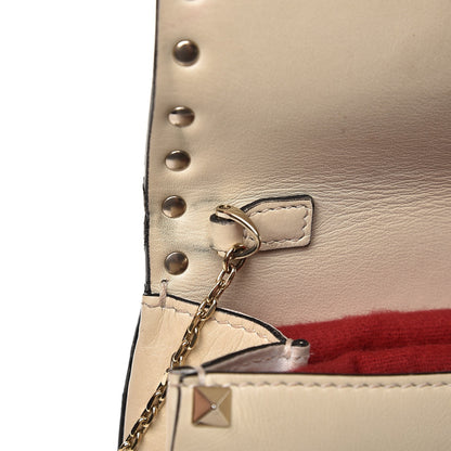 Valentino Garavani Vitello Rockstud Crossbody Saddle Bag Ivory 10 of 12