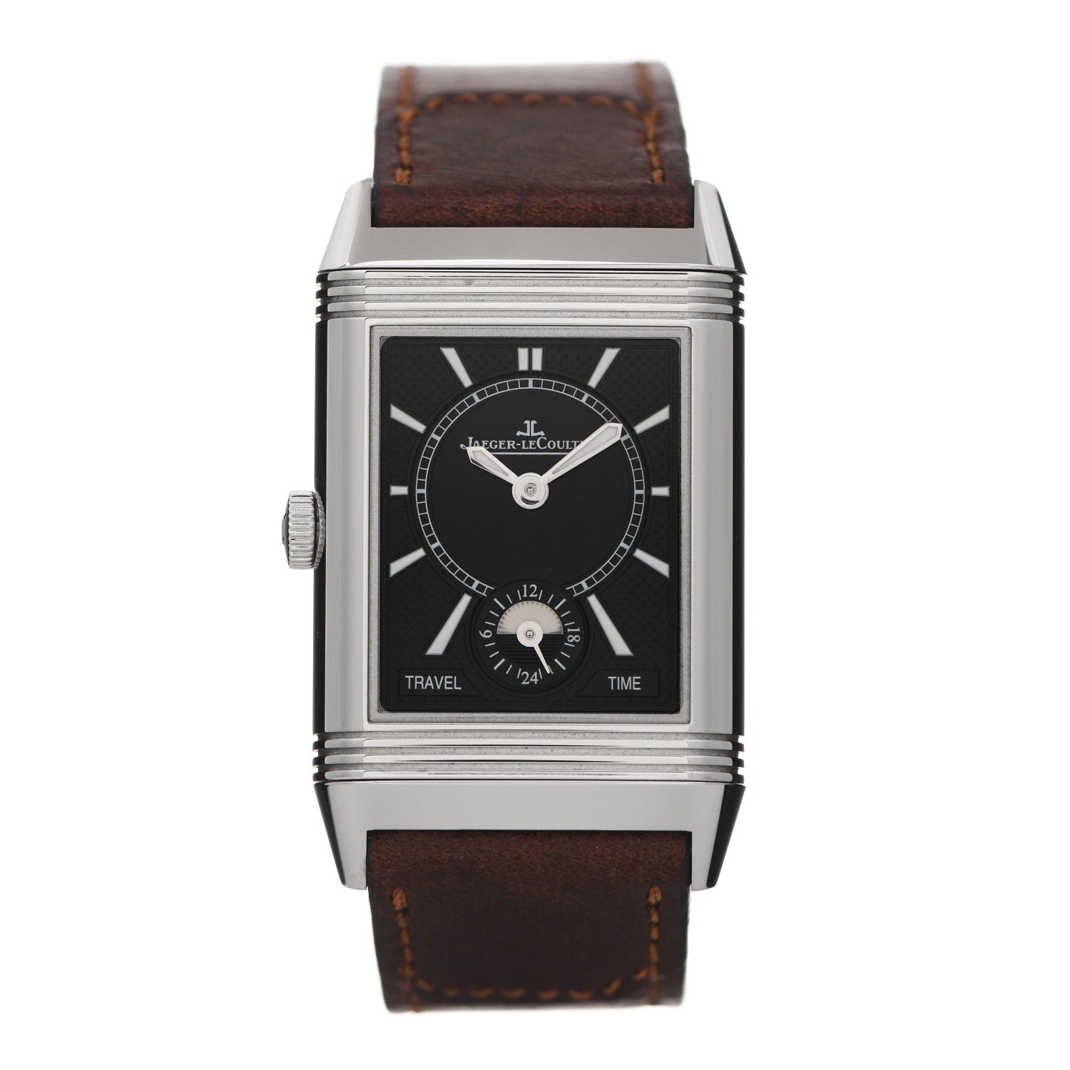 Jaeger-LeCoultre Stainless Steel Calfskin 25.5mm Reverso Duoface Manual Winding Watch Q2458422 2 of 6
