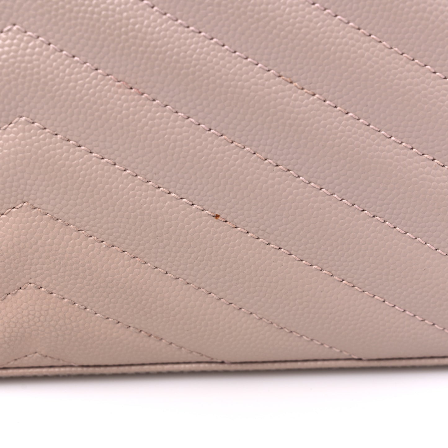 Grain De Poudre Matelasse Chevron Monogram Chain Wallet Marble Pink