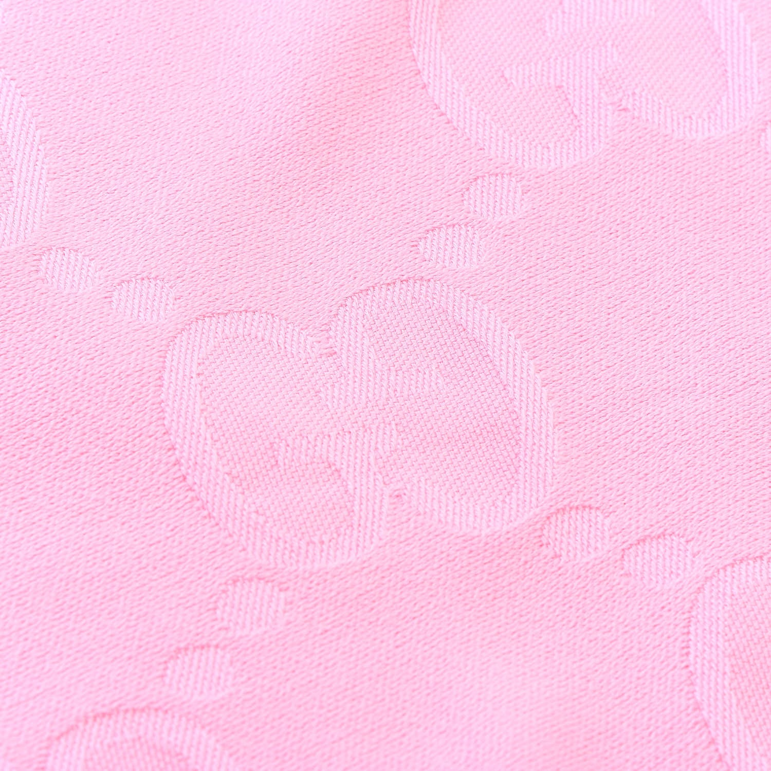 Gucci Wool Jacquard GG Monogram Fringe Scarf Pink 4 of 5